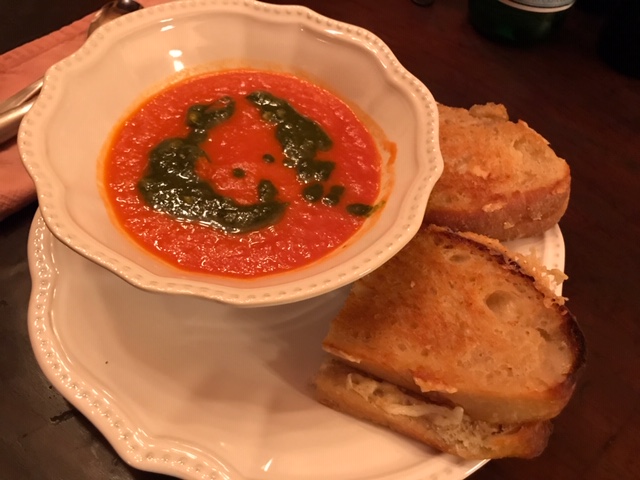 Tomato Soup and Grilled Cheese Sandwiches for Grown-ups